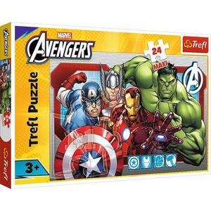 Imagine Puzzle Trefl cu 24 de piese maxi - Marvel Avengers