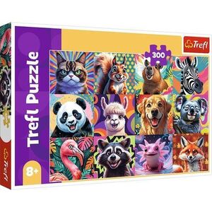 Imagine Puzzle Trefl din 300 piese - Portrete amuzante de animale