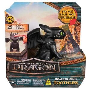 Imagine Figurina How To Train Your Dragon 2025 - Roaring Minis Toothless, 4 ani+, Negru