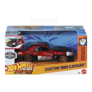 Imagine Masinuta Hot Wheels Pull Back - Custom 1968 Camaro, 1: 43
