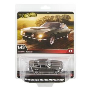 Imagine Masinuta metalica Hot Wheels Premium Real Riders Aston Martin V8 Vantage 1985, Scara 1 la 43