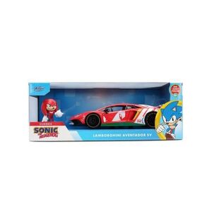 Imagine Set figurina Sonic si masinuta metalica Jada Sonic Ariciul Lamborghini Aventador Sv, Scara 1 la 24