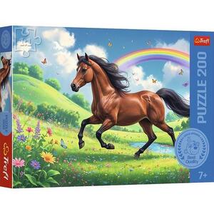 Imagine Puzzle Trefl Un Cal Impunator, 200 de piese