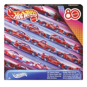 Imagine Set 8 masinute metalice Hot Wheels Silver Series Aniversarea A 80 de Ani, Scara 1 la 64