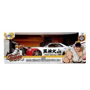 Imagine Set figurina metalica 6cm si masinuta Jada Nissan Skyline Gtr, Scara 1 la 24