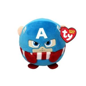 Imagine Jucarie de plus TY 8cm Beanie Balls Marvel Captain America