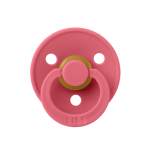 Imagine Suzeta Colour Latex BIBS Coral, tetina rotunda, 0 luni +