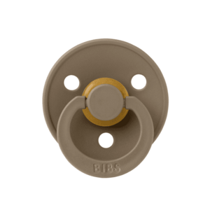 Imagine Suzeta Colour Latex BIBS Dark Oak, tetina rotunda, 0 luni +