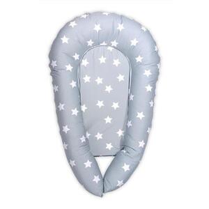 Imagine Baby Nest 3 in 1, Lorelli, 110 x 70 x 15 cm, husa bumbac ranforce, Grey Mist