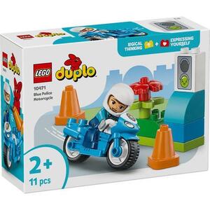 Imagine LEGO® DUPLO Town - Motocicleta albastra de politie 10471, 11 piese