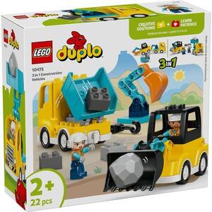 Imagine LEGO® DUPLO Town - Vehicule de constructii 3 in 1 10475, 22 piese