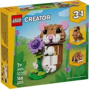 Imagine LEGO® Creator - Hamster adorabil cu o floare 31376, 166 piese