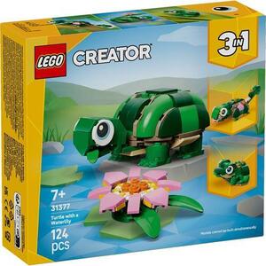 Imagine LEGO® Creator - Broasca-testoasa cu o floare de nufar 31377, 124 piese