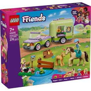 Imagine LEGO® Friends - Remorca pentru cal si manz 42695, 279 piese