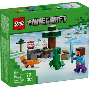 Imagine LEGO® Minecraft - Aventura din Taiga a lui Steve 21583, 79 piese