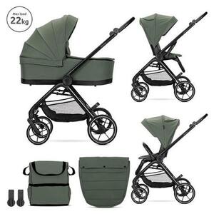 Imagine Carucior 2 in 1 Lorelli Venice, cadru din aluminiu, sezut reversibil, pana la 22 kg, Verde