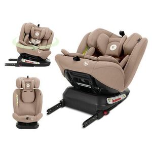 Imagine Scaun auto pentru copii Lorelli Capella, i-Size, Isofix, rotativ 360 grade, 0 luni-12 ani, 40-150 cm, Bej