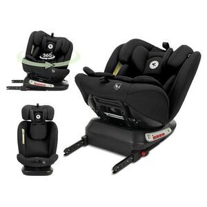 Imagine Scaun auto pentru copii Lorelli Capella, i-Size, Isofix, rotativ 360 grade, 0 luni-12 ani, 40-150 cm, Negru