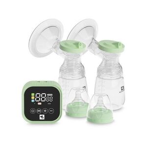 Imagine Pompa de san electrica dubla Lorelli Eva, ecran LCD, recipient 180ml, Verde