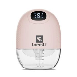 Imagine Pompa de san electrica Lorelli Alice, portabila, utilizare fara maini, recipient 140ml, Roz
