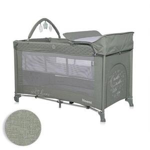 Imagine Patut pliabil Lorelli Noemi Plus, 2 nivele cu accesorii, 0 - 6 luni, maxim 11kg, Verde