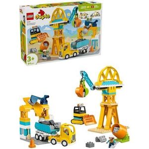 Imagine LEGO® DUPLO Town - Santier si vehicule de constructii 3 in 1 10476, 84 piese