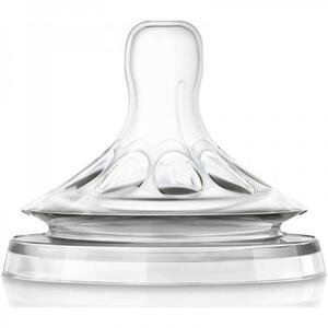 Imagine Tetina Philips Avent Natural SCF657/27, 1 orificiu, 0 luni+