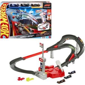 Imagine Set de joaca Hot Wheels Racing - Circuit Formula 1, cu 3 masinute