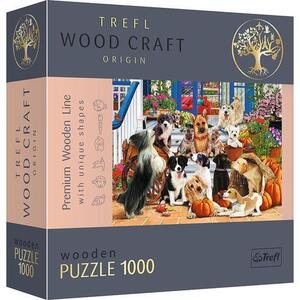 Imagine Puzzle din lemn Trefl Echipa de catei, 1000 piese