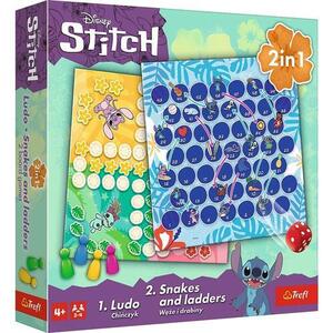 Imagine Joc Trefl Disney Stitch 2 in 1 - Ludo si Serpisori Scari
