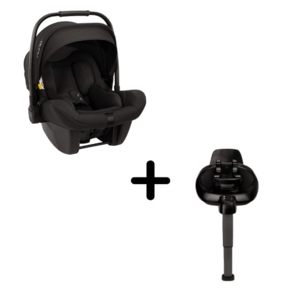 Imagine Set scoica auto Nuna i-Size PIPA Lite Caviar R129 + Baza isofix BASE next i-Size pentru PIPA Lite, testata ADAC