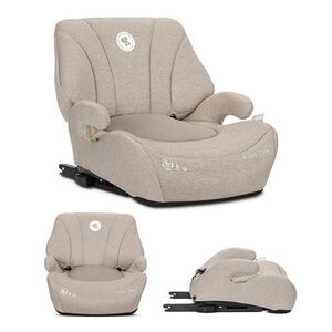 Imagine Inaltator auto pentru copii Lorelli Pyxis, i-Size, Isofix, tip booster cu spatar detasabil, 6-12 ani, 125-150 cm, Bej