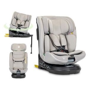 Imagine Scaun auto pentru copii Lorelli Solaris, i-Size, Isofix, picior de sprijin, rotativ 360, 40-150 cm, 0 luni-12 ani, Gri