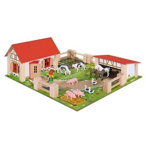 Imagine Set de joaca Eichhorn - Mica ferma a animalelor, 21 accesorii