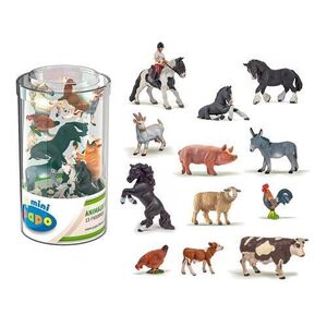 Imagine Set figurine Papo - 13 Minifigurine, Animale Ferma