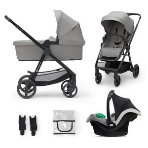 Imagine Carucior 3in1 KINDERKRAFT NEWLY, 0 - 22kg, Gri