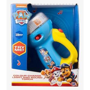 Imagine Lanterna cu sunete Paw Patrol, 1 an+, Galben/Albastru