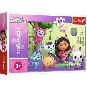 Imagine Puzzle Trefl Gabbys Dollhouse, Casa lui Gabby, 30 piese