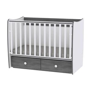 Imagine Mobilier Lorelli Matrix New, 0 - 3 ani, 60 x 120 cm, Alb/gri