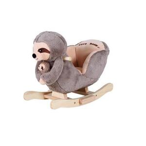 Imagine Balansoar din lemn pentru copii Knorr Toys Lenesul Luis, include marioneta de mana din plus, 65x32x50 cm, pana la 30 kg, 18 Luni+