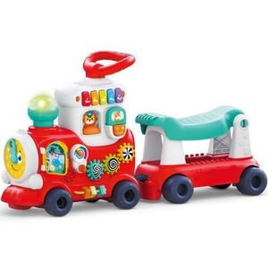 Imagine Centru de activitati 4in1 Mappy - Locomotiva ride-on cu lumini si sunete