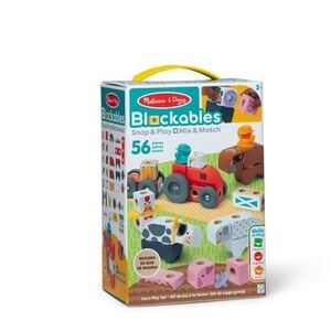 Imagine Set de constructie din lemn Melissa & Doug - Ferma, 56 piese