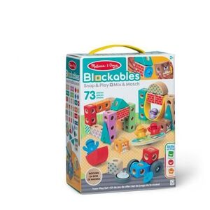 Imagine Set de constructie din lemn Melissa & Doug - Orasul, 73 piese