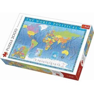 Imagine Puzzle Trefl Harta politica a lumii, 2000 piese