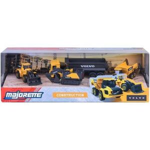 Imagine Set 4 masinute Majorette Volvo Construction
