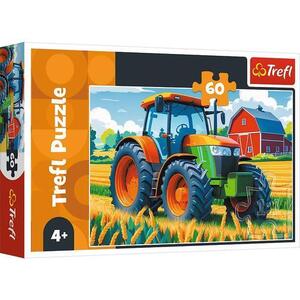 Imagine Puzzle pentru copii Trefl din 60 de piese - Vehicul agricol
