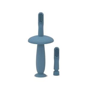Imagine Periuta de dinti din silicon pentru bebelusi Lorelli, 6 luni+, Albastru