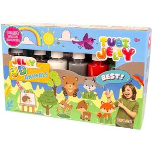 Imagine Set Tubi Jelly cu 6 culori - Animale, Tuban