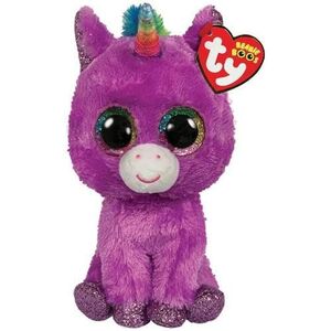 Imagine Jucarie de plus TY - Beanie Boos, Unicornul Rosette, 15 cm
