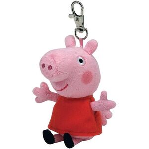 Imagine Plus Breloc Ty Beanie Bellies Peppa Pig Peppa, 85 mm (Rosu/Roz)